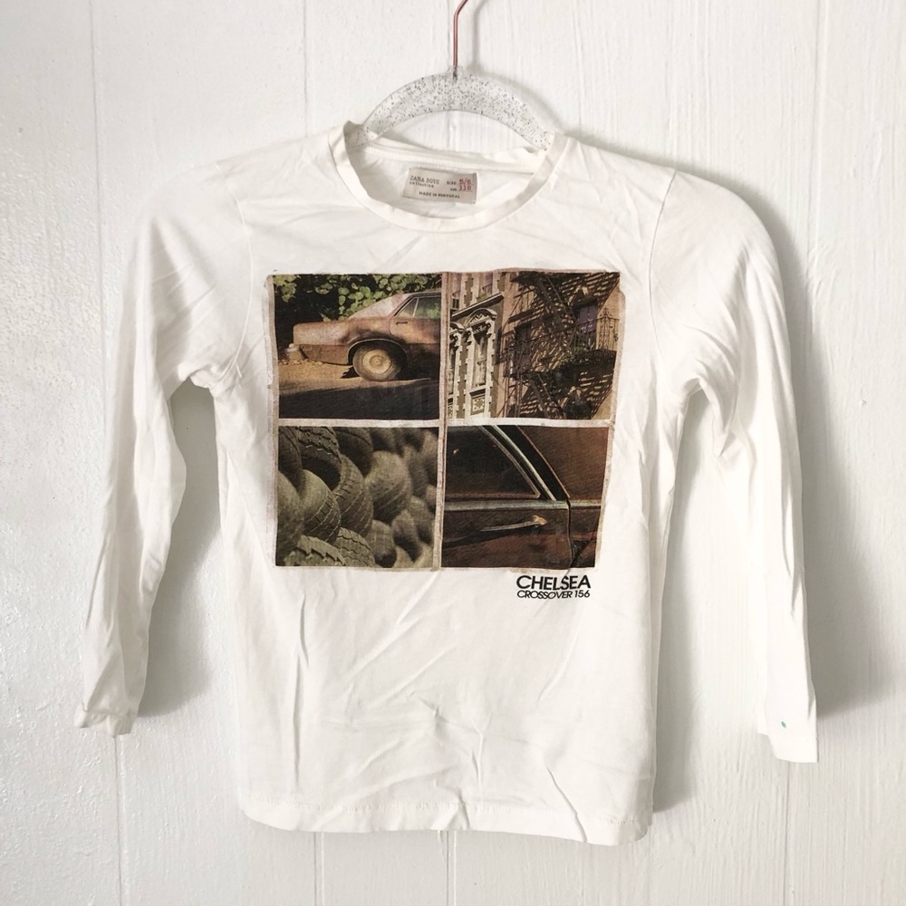 Zara Boys Graphic Long Sleeve Tee